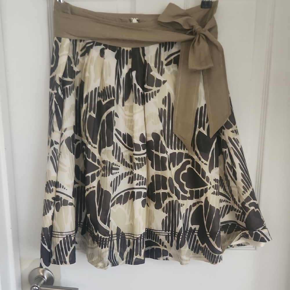 Saltaire Silk Tie-Waist Skirt